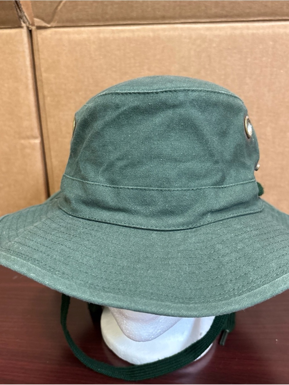 Vintage Tilley Endurables T3 Cotton Duck Cap Green 7 1/4 Canada Sun Bucket Hat